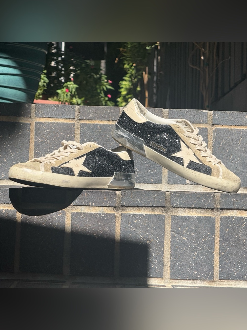 Golden Goose Men’s Super Star Sneakers - Black/Tan/Cream, M - US 11 / IT 44